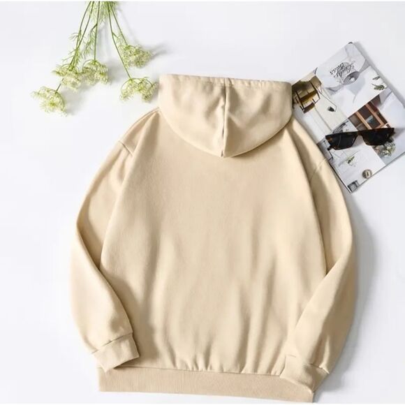 Unisex cartoon drawstring kangaroo pullover - Picture 2 of 4